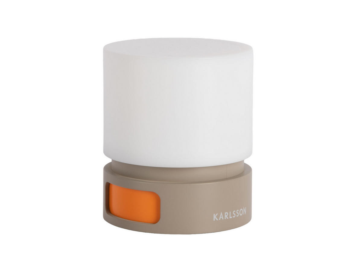 WECKER Pillar Light LED - Grau - 9,6 cm - Grau, Kunststoff (8.2/9/8.2cm) - Karlsson