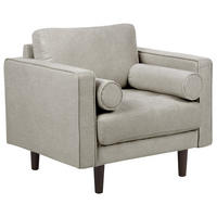 SESSEL taupe Nurmo - Dunkelbraun/Braun, Textil (86/78/74cm) - Beliani