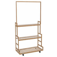 STANDGARDEROBE Hellbraun - Hellbraun, Holz (93/175/38cm) - MCW