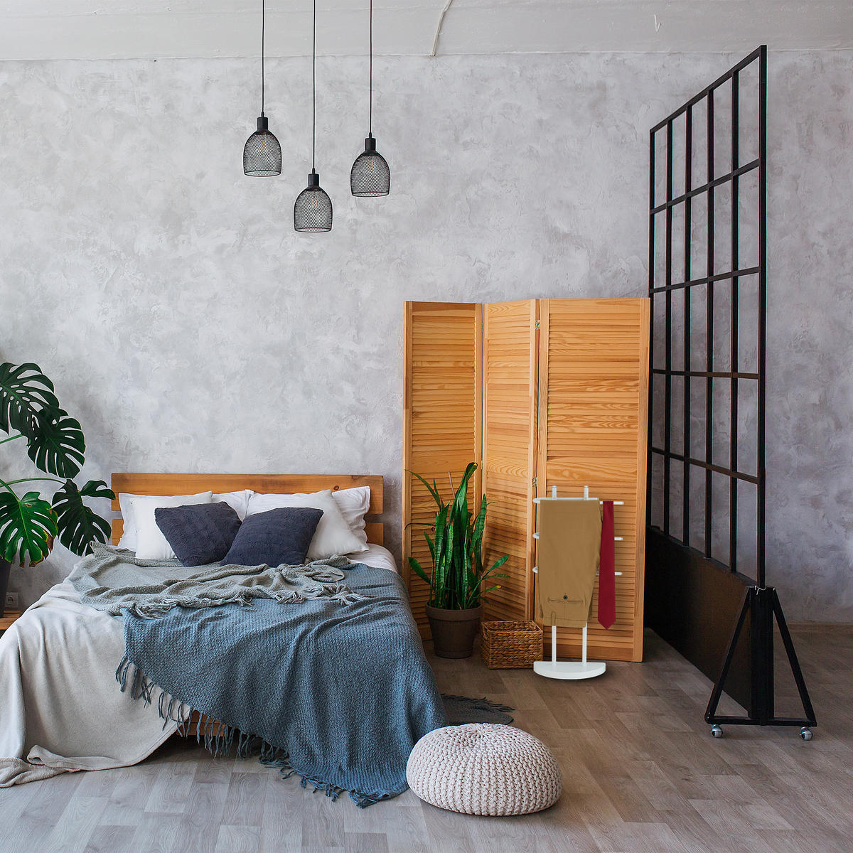 HANDTUCHSTÄNDER - Weiß, Metall (39/83/18cm) - Relaxdays