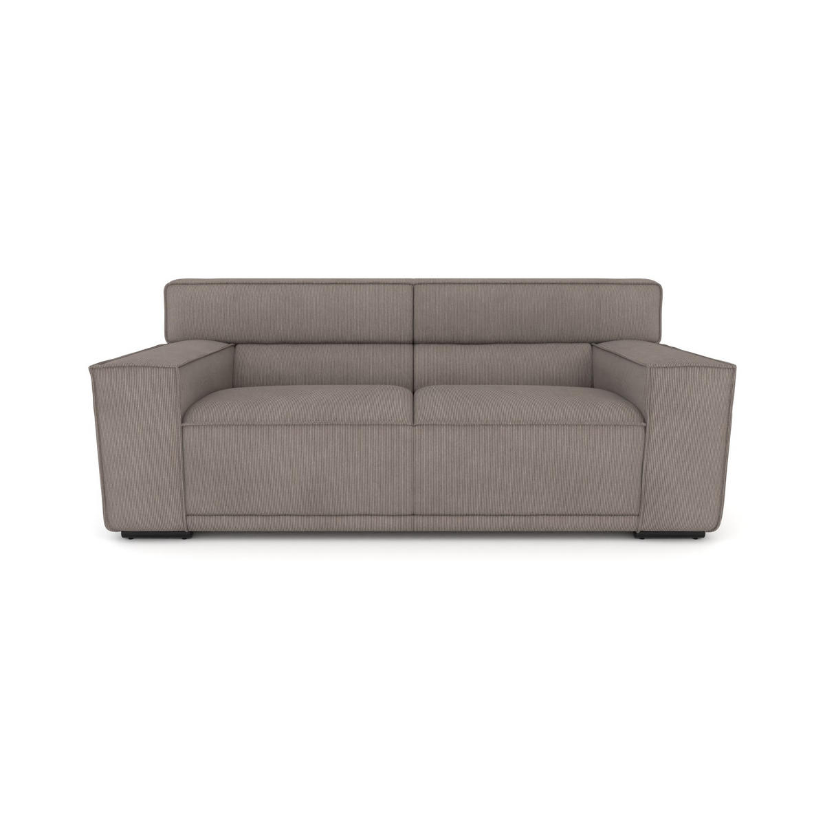 2,5-SITZER Umea Cord Beige 194/106/78 cm - Taupe, Kunststoff/Textil (194/78/106cm) - foamnova