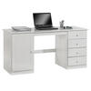 SCHREIBTISCH MANAGER - Weiß, Holz (54/145/73cm) - IDIMEX