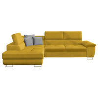 ECKSOFA Cotere, Seite: Links - Gelb, Holz/Textil (270/202cm) - MIRJAN24