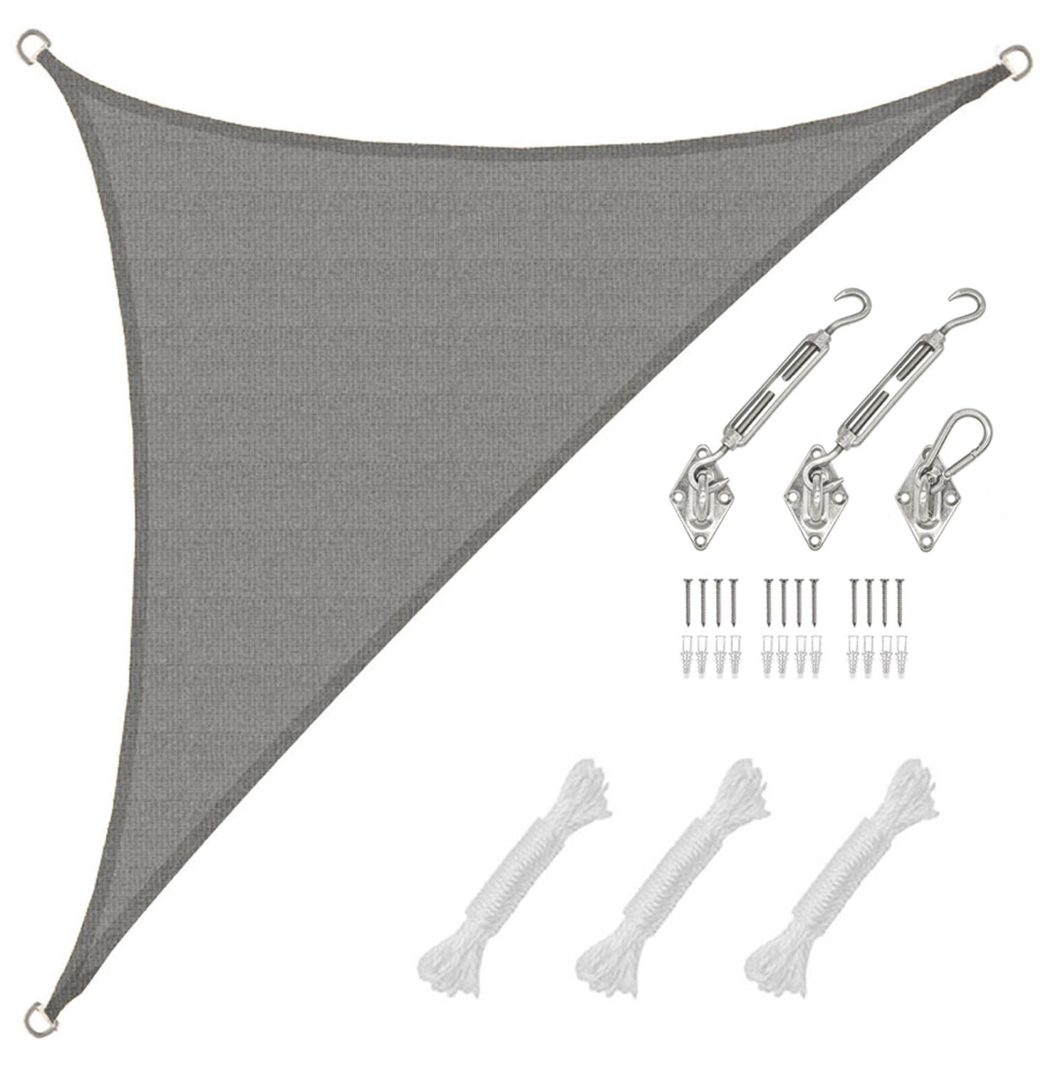 SONNENSEGEL Luftdurchlässig 425/300 cm Grau - Grau, Kunststoff (300/425cm) - Amanka