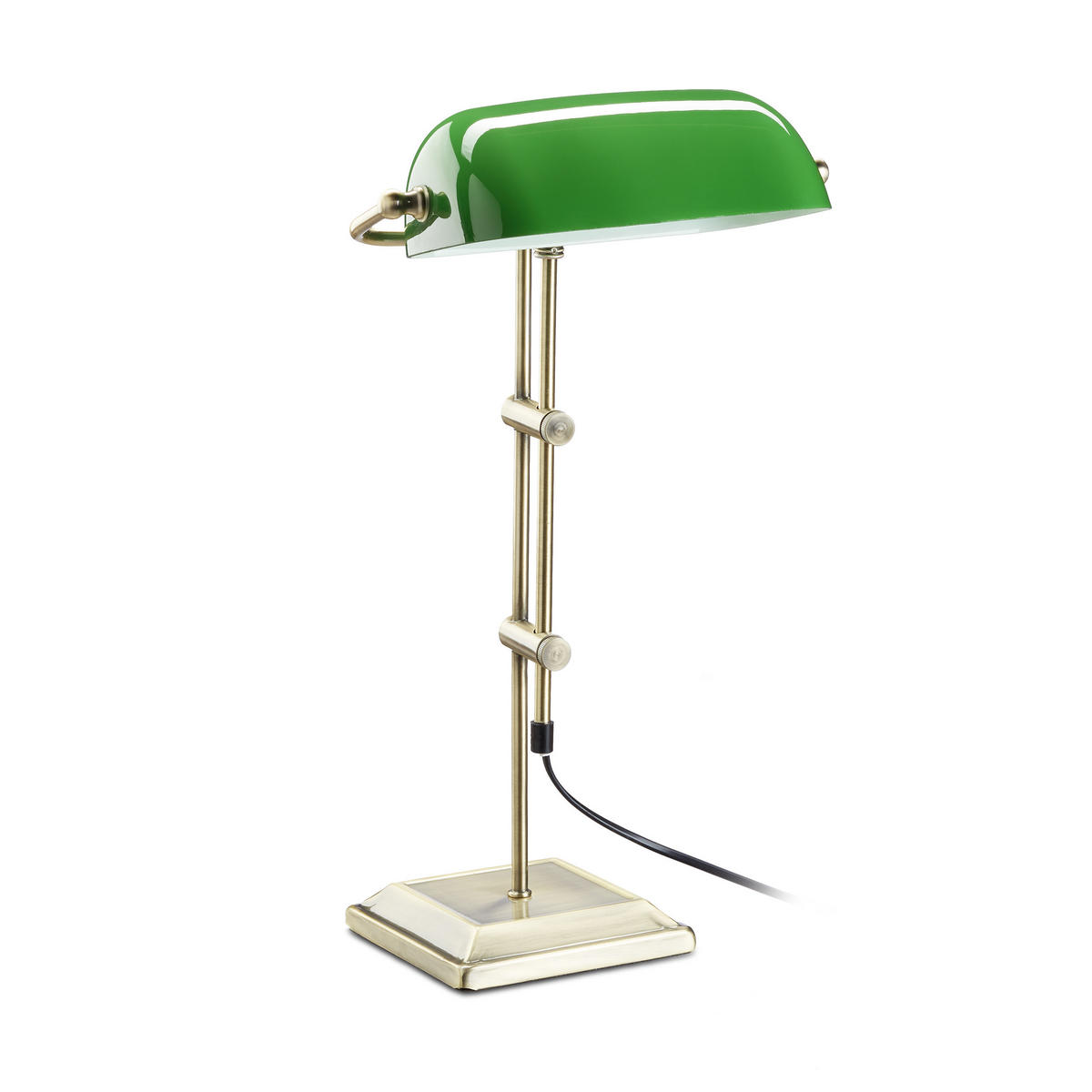 BANKERLAMPE - Multicolor, Glas/Metall (18/27/46cm) - Relaxdays
