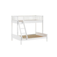 ETAGENBETT 90x200 140x200 Keeley Buche Weiß Holz Bett - Weiß, Holz (90/200cm) - 58aufmkessel