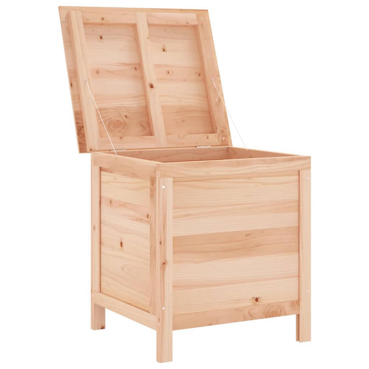 GARTENTRUHE 50x49x56,5 cm Massivholz Tanne - Hellbraun, Holzwerkstoff (50/56.5/49cm) - furnicato