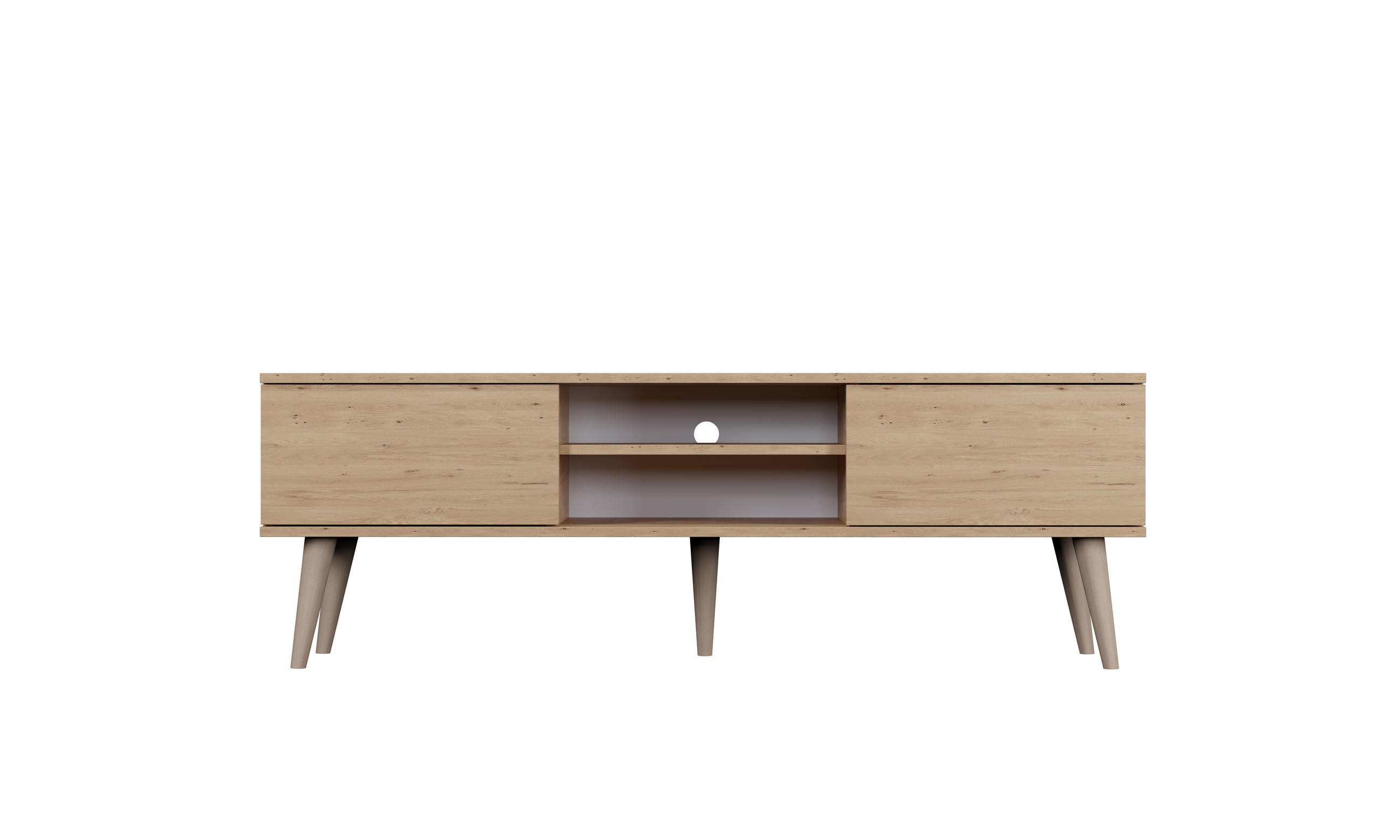 LOWBOARD Toronto II 35/55,2/160 cm - Eiche Artisan, Holzwerkstoff (35/55/160cm) - Kocot Kids