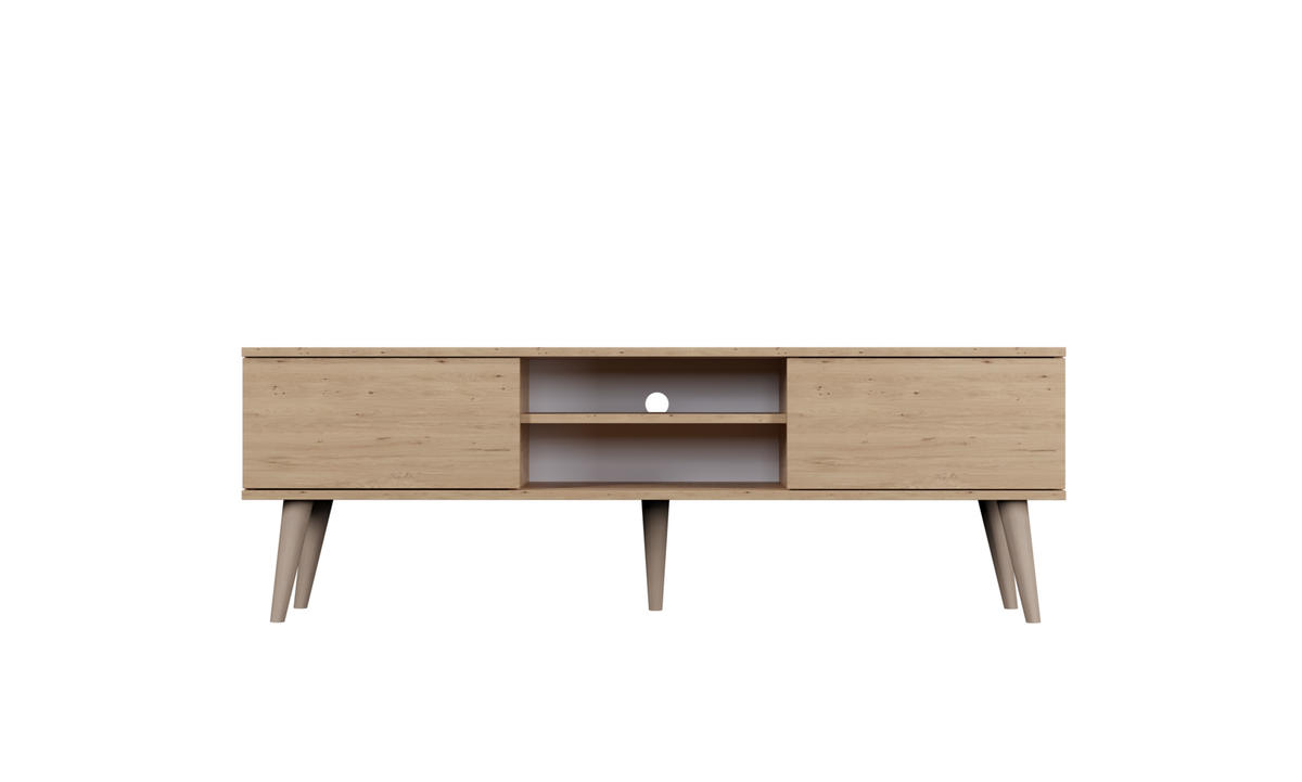 LOWBOARD Toronto II 35/55,2/160 cm - Eiche Artisan, Holzwerkstoff (35/55/160cm) - Kocot Kids