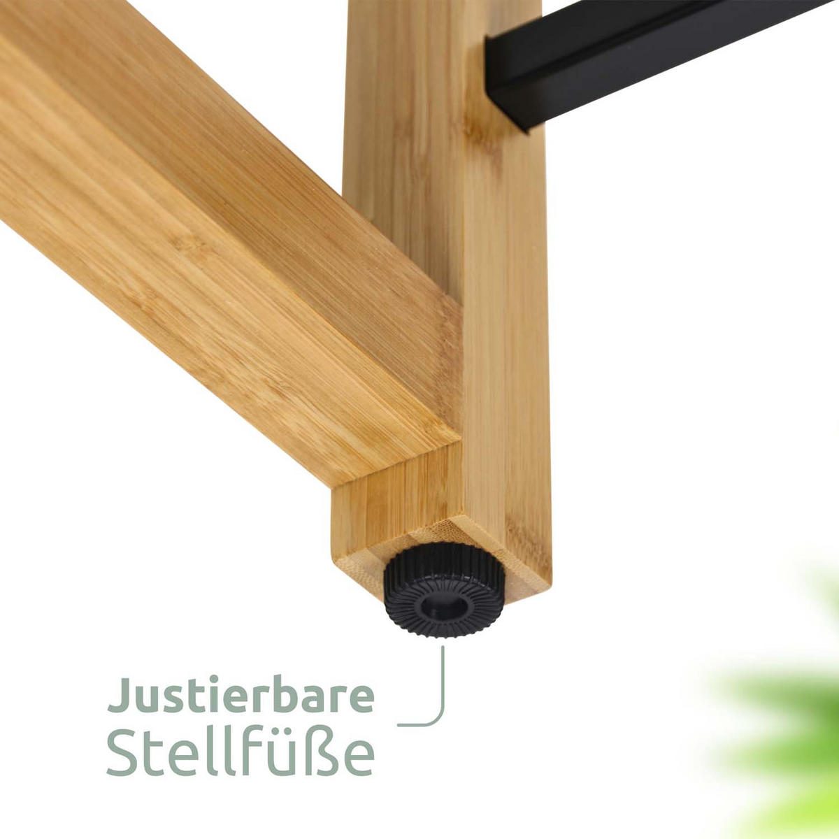 GETRÄNKEKISTENREGAL inkl. Ablage - Bambus / Schwarz - 4 Kisten - Naturfarben, Holz (106/71/32cm) - holz4home