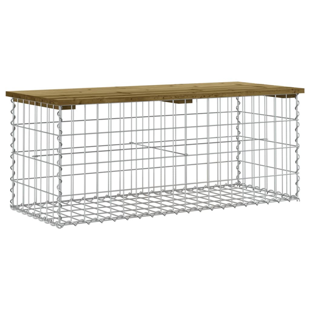 furnicato Gartenbank Braun 103x42x44 cm
