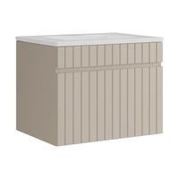 EINZELWASCHTISCH - 60cm x 46cm - MDF - beige - SATARA - Beige, Holz (60/46/46cm) - Vente-Unique