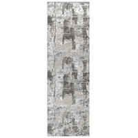 TEPPICHLÄUFER CRYSTAL hellgrau abstrakt 80/500 cm - Hellgrau, Textil (80/500cm) - Tapiso