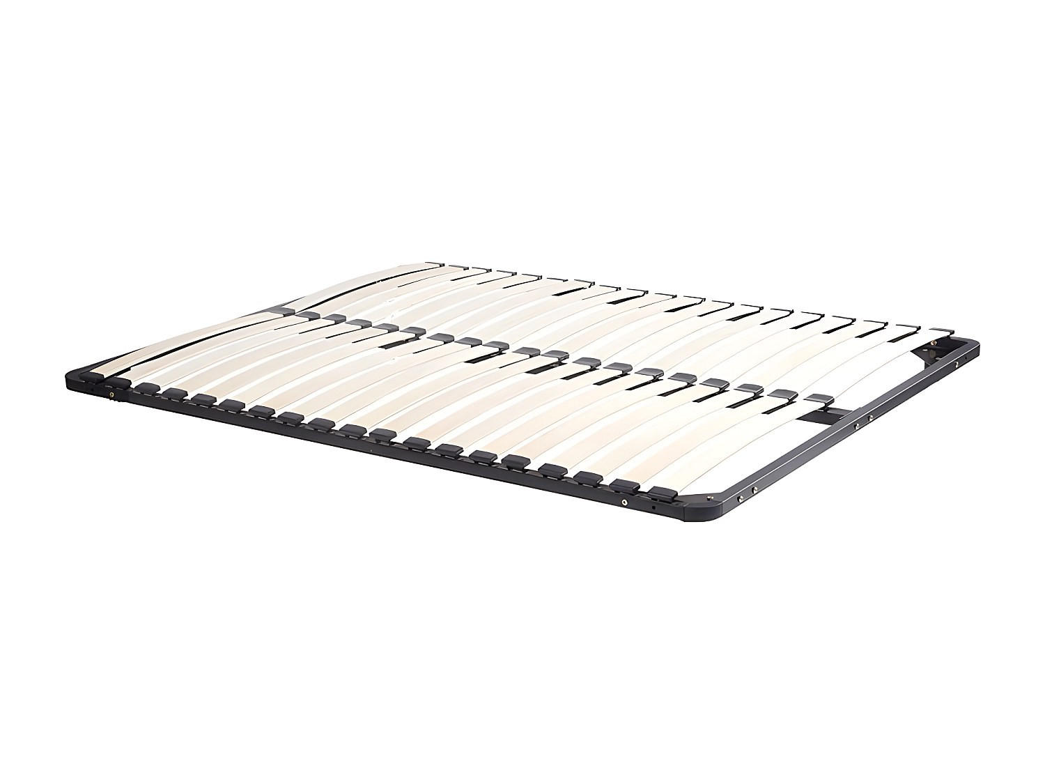 LATTENROST - 2 Personen - metall - schwarz Kalista - Schwarz, Metall (180/200cm) - Vente-Unique