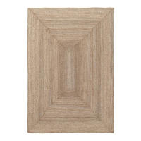 TEPPICH Design handgefertigt Jute bruin - Braun, Naturmaterialien (120/170cm) - AFK Living
