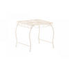 GARTENTISCH eckig 49/45/46 cm Metall Weiß - Creme, Metall (45/49/46cm) - CLP