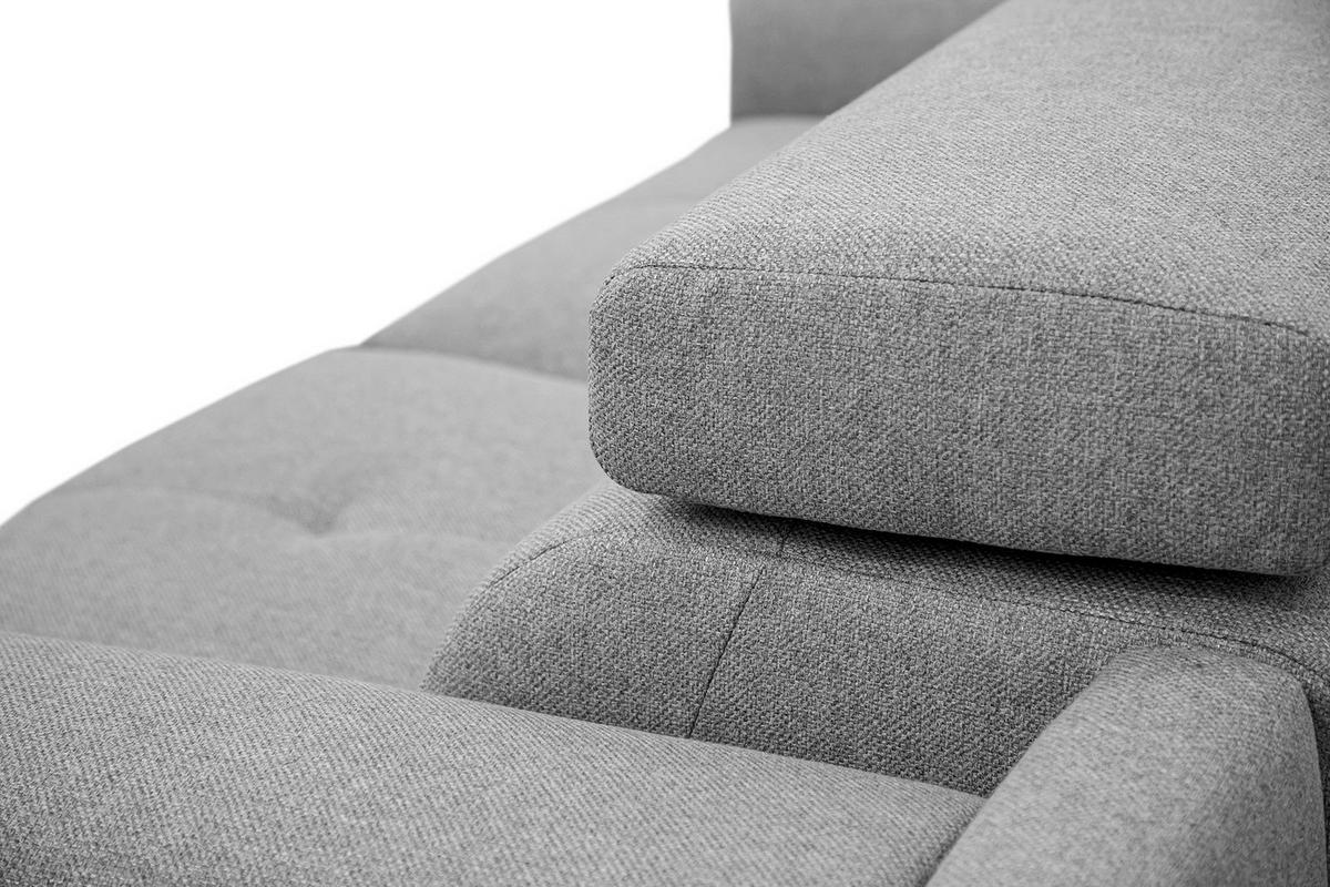 RELAXSOFA MATERA 3-Sitzer mit 2 Relaxfunktionen, grau - Schwarz/Grau, Holzwerkstoff/Textil (212/82/103cm) - Courtois Laville