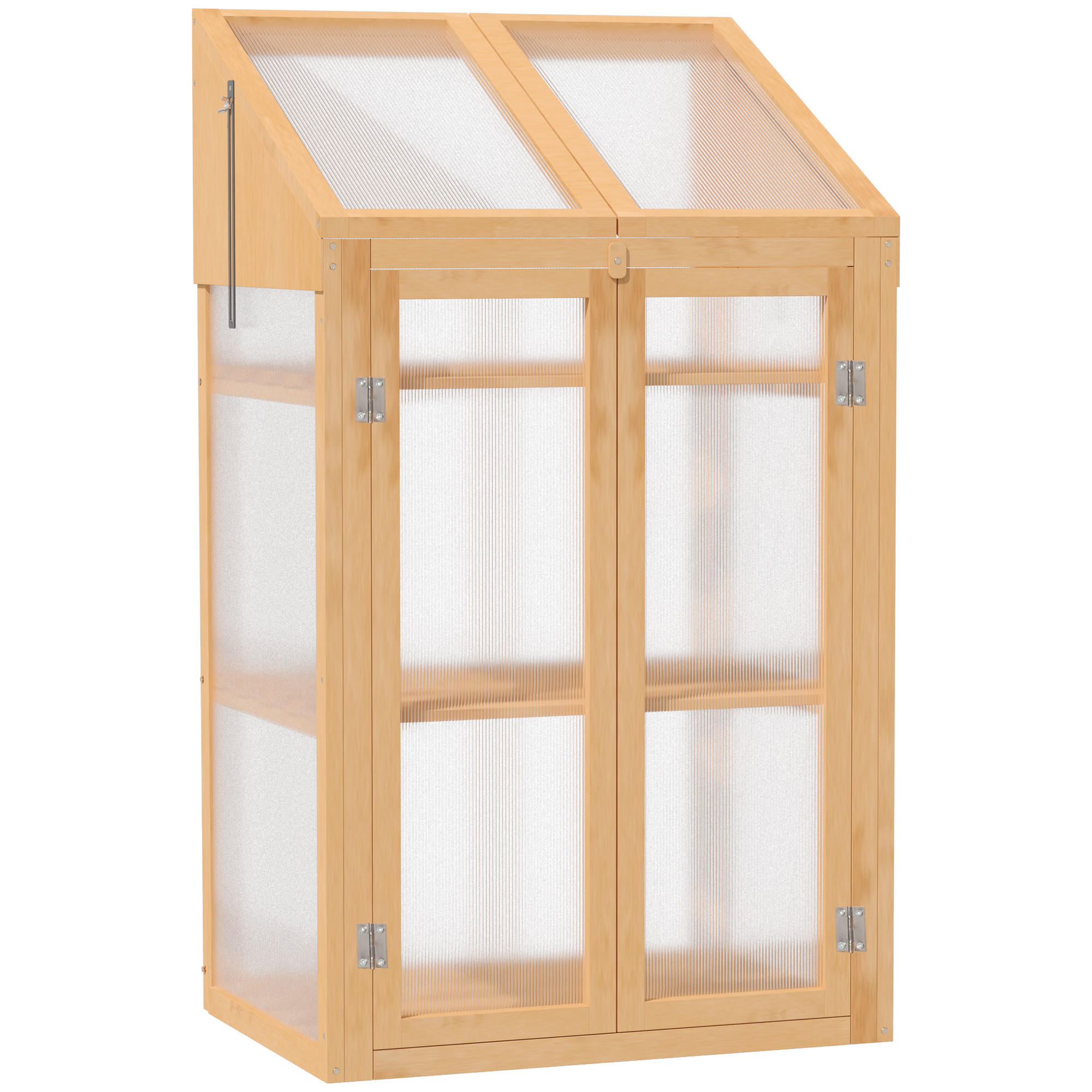 FRÜHBEET aus Holz 70 x 50 x 120 cm - Braun, Holz (50/120/70cm) - Outsunny