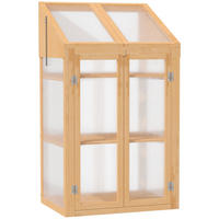 FRÜHBEET aus Holz 70 x 50 x 120 cm - Braun, Holz (50/120/70cm) - Outsunny