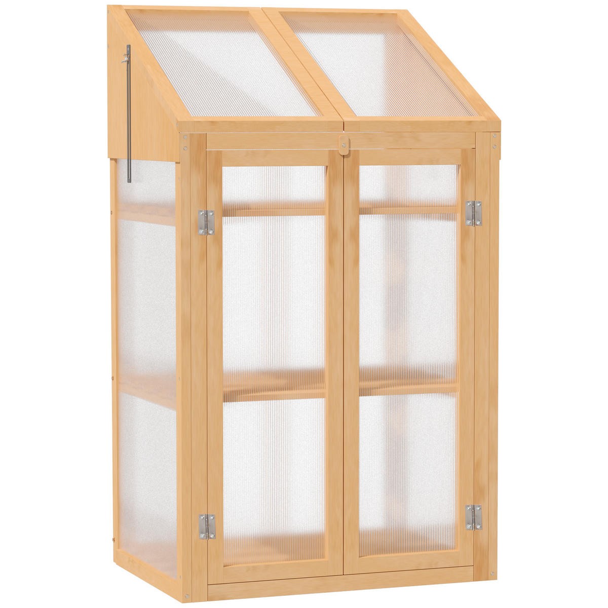 FRÜHBEET aus Holz 70 x 50 x 120 cm - Braun, Holz (50/120/70cm) - Outsunny