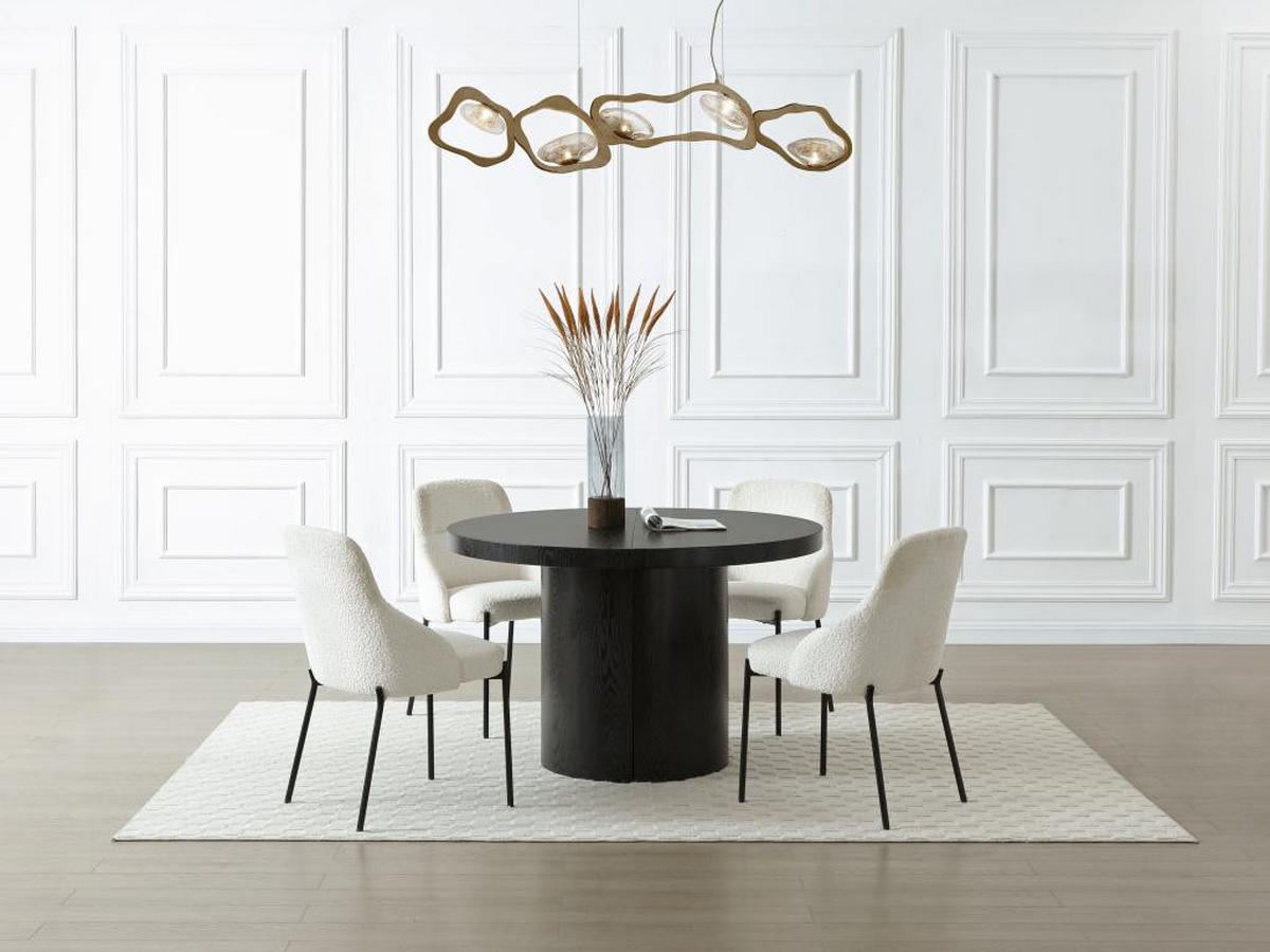 ESSTISCH ausziehbar - 4 bis 12 Personen - MDF - Schwarz - SIDRINA - Schwarz, Holz (240/120/76cm) - Vente-Unique