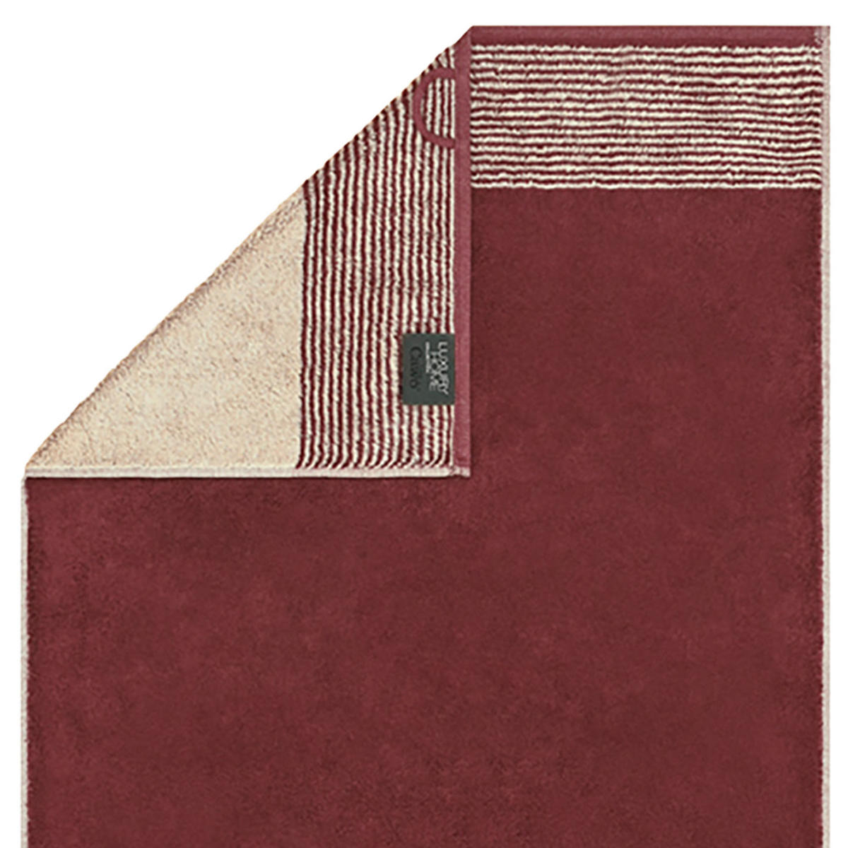 DUSCHTUCH Frottee in Bordeaux 80 x 150 cm - Bordeaux, Naturmaterialien (80/150cm) - Cawoe