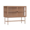 SIDEBOARD, Braun - Braun, Metall (43/90/110cm) - Oviala