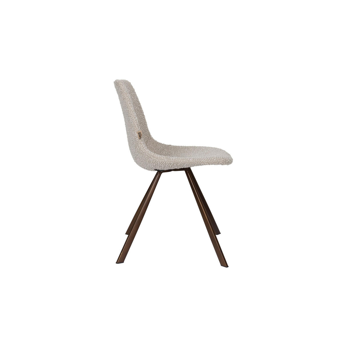 ESSZIMMERSTUHL Franky Bouclé Beige - 2 er Set - Beige, Kunststoff (46/83/56cm) - Dutchbone