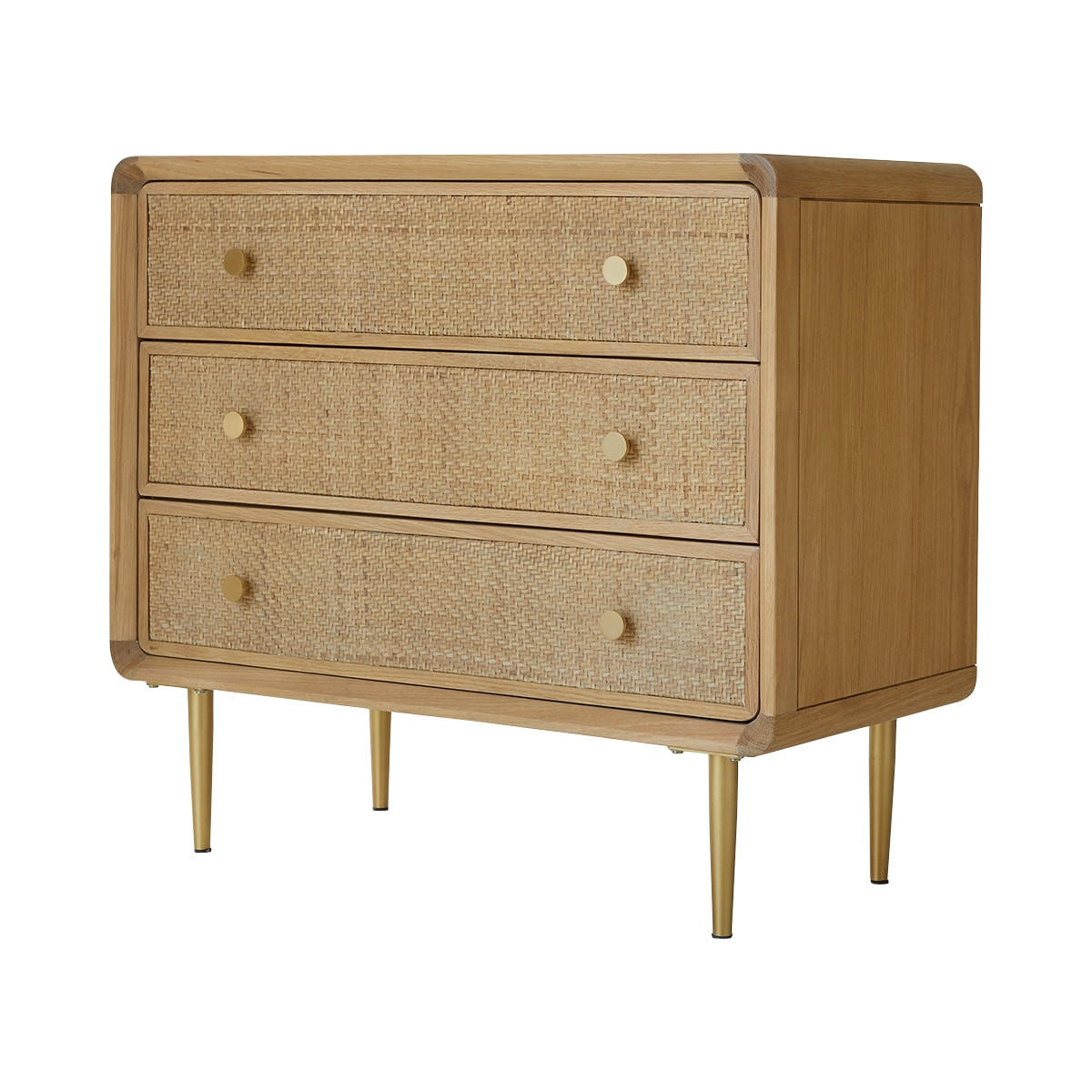 KOMMODE Come Natur aus Eiche - Naturfarben, Holz (80/72/40cm) - Tikamoon