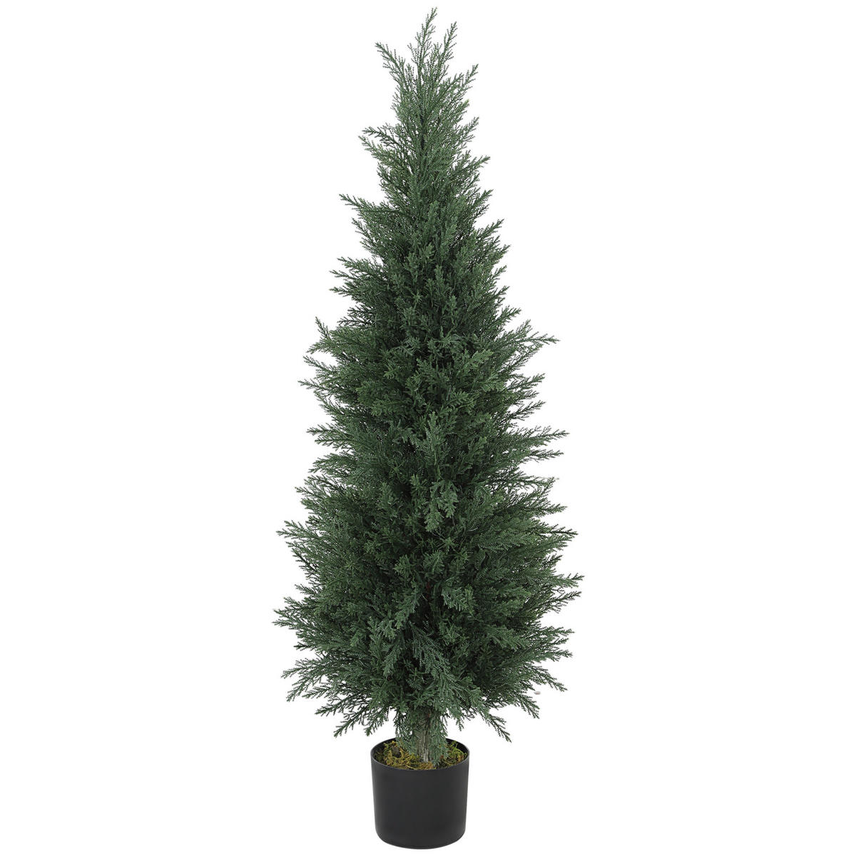 KUNSTPFLANZE DE-08580 638 Blätter mit Topf UV-beständig Grün - Grün, Kunststoff (120cm) - ComfortXL