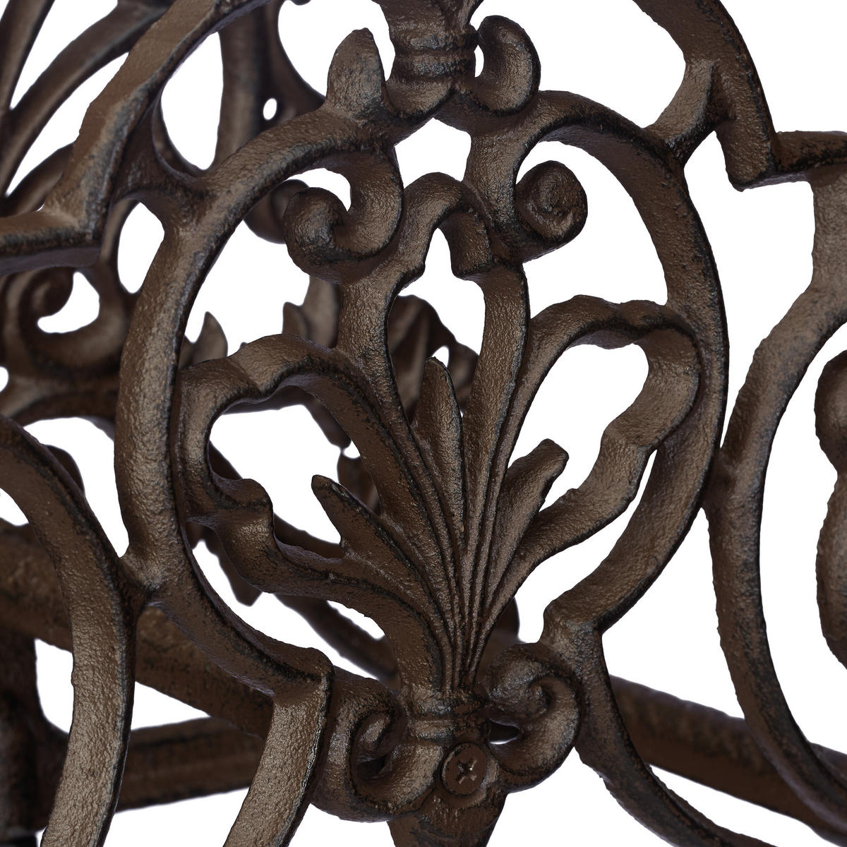 SCHLAUCHHALTER - Dunkelbraun, Metall (27/100/16cm) - Relaxdays