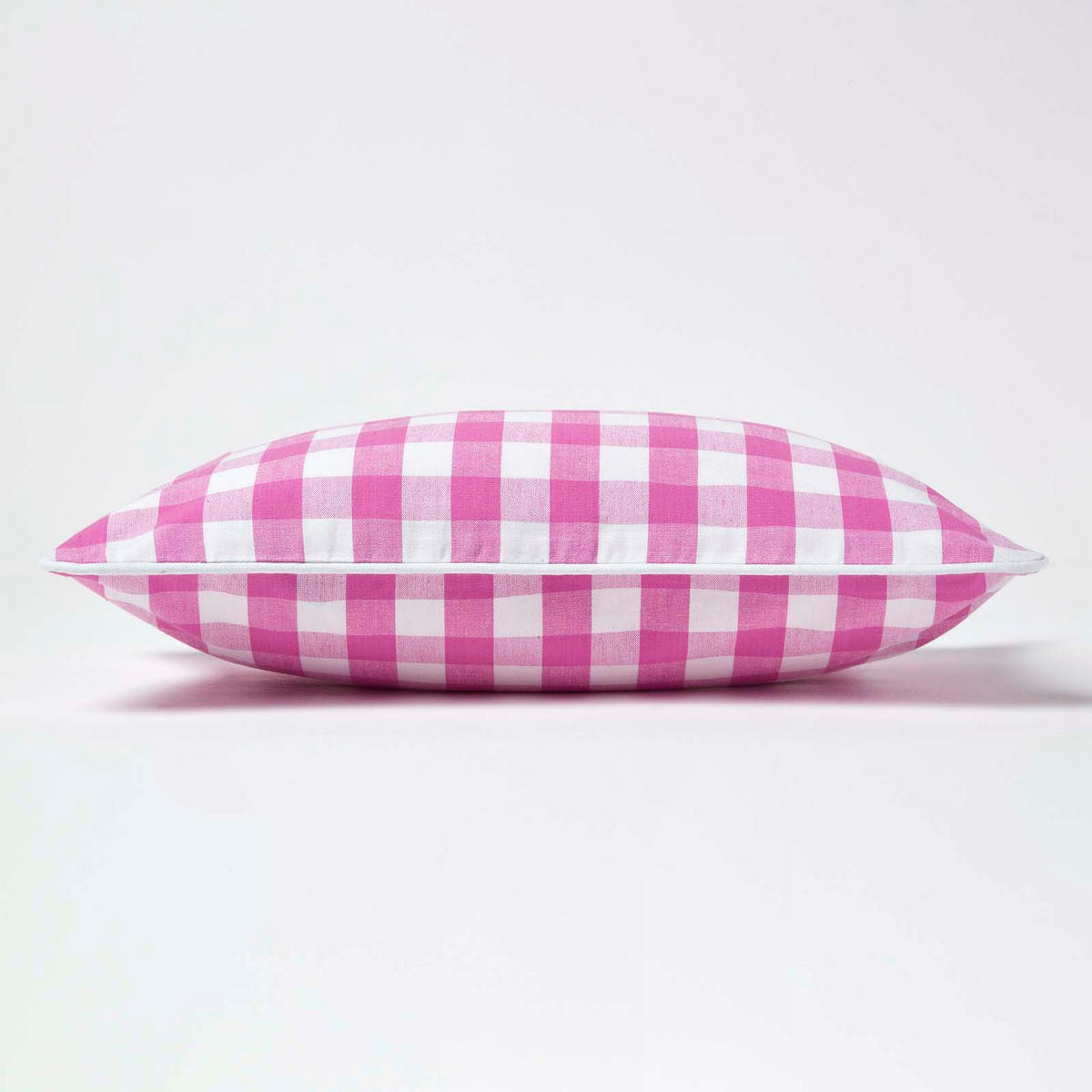 KISSENHÜLLE Karo-Muster 30/50 cm, 100% Baumwolle - Rosa, Textil (30/50cm) - Homescapes