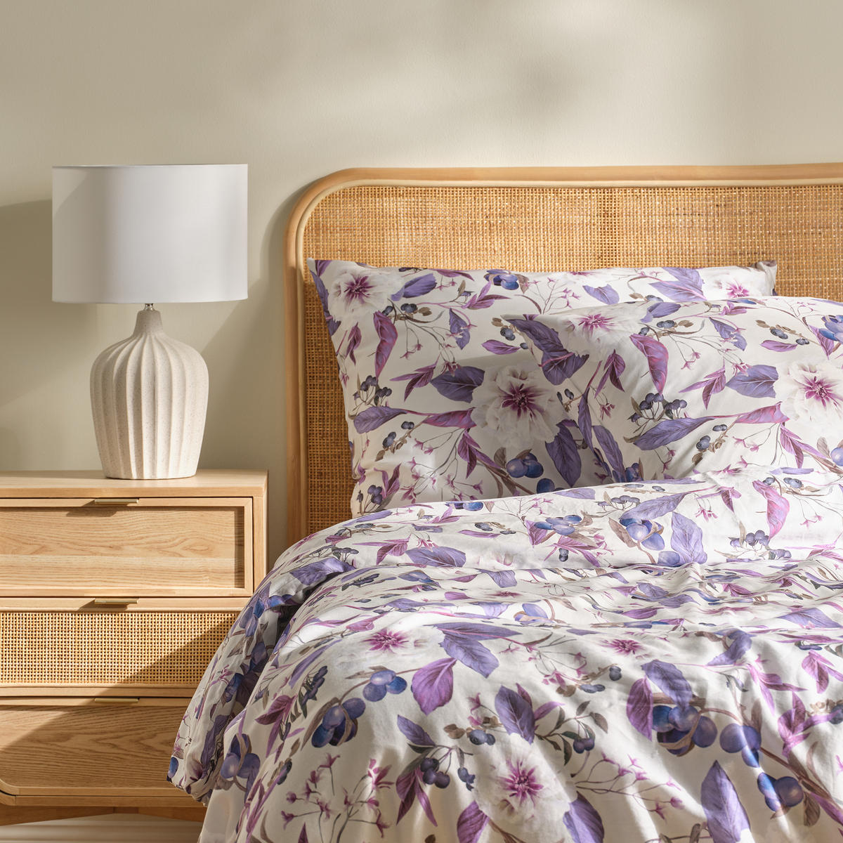 BETTWÄSCHE Verise - Hellgrau, Textil (200/220cm) - home&you