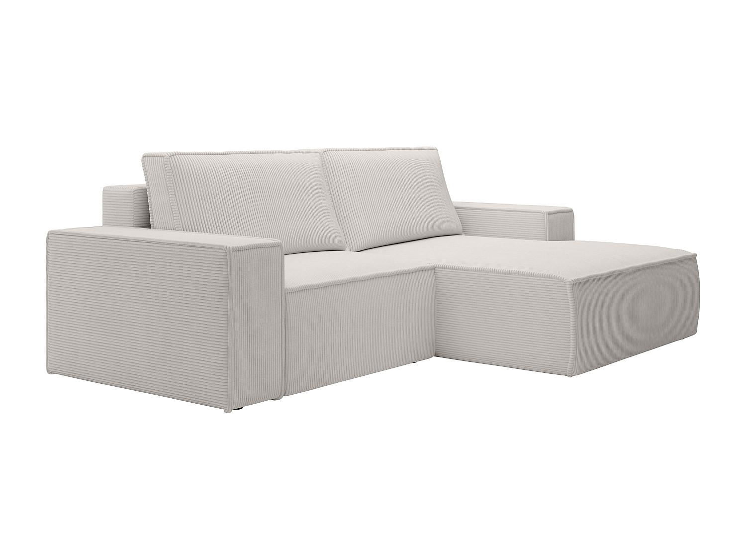 SCHLAFSOFA - 3 Personen-Sitzer - Samt - Beige - - Beige, Textil (240/85/167cm) - Vente-Unique
