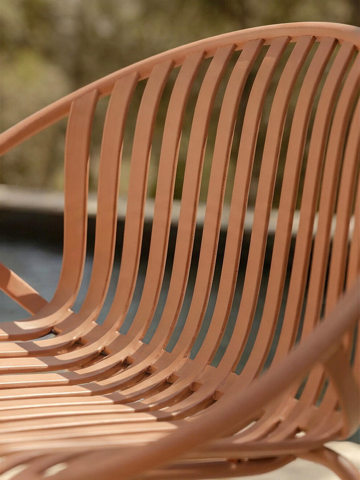 LOUNGESESSEL Barow Terrakotta 79.5 cm x 72.5 cm - Terracotta, Kunststoff (79/72/71cm) - Kenay Home