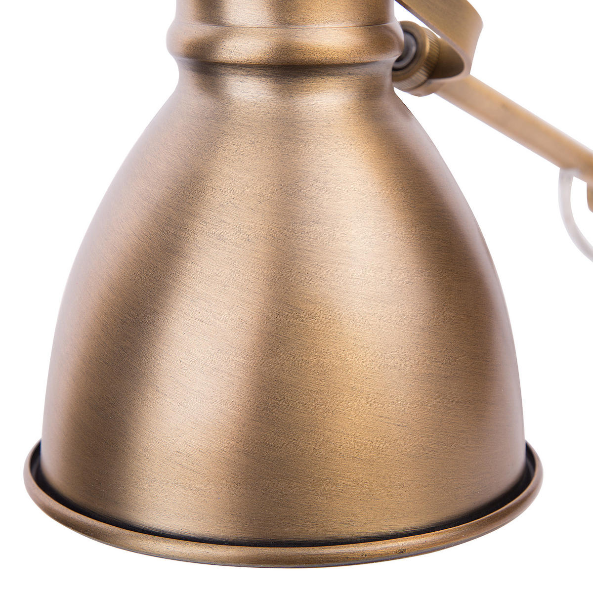 SCHREIBTISCHLAMPE Monsan 12/15/44 cm - Messingfarben, Metall (12/15/44cm) - Beliani