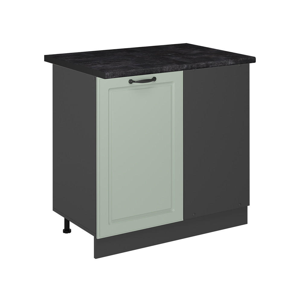 Vicco Eckunterschrank Mintgrün, Anthrazit 86x81.6x60 cm