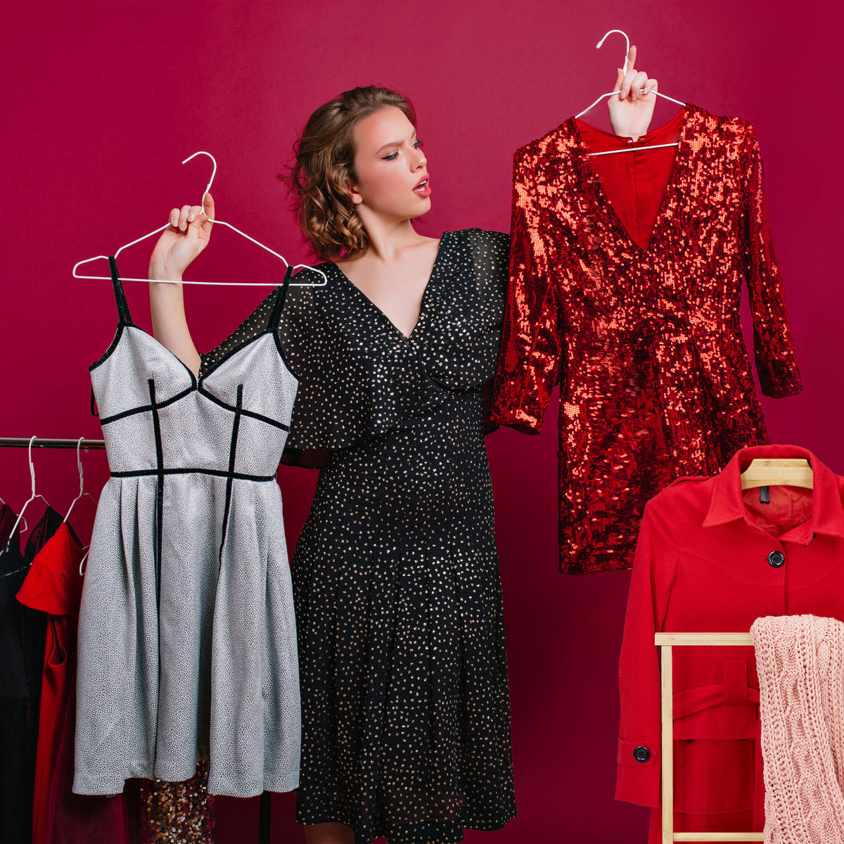 KOMORNÍK - světle hnědá, dřevo (47/98.5/36cm) - Relaxdays