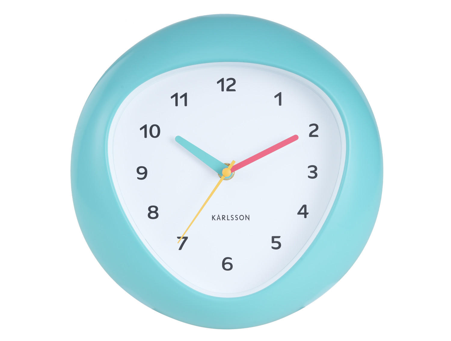 WANDUHR Funky Vibes Ø25,5 cm - Blau, Kunststoff (25/4.4/25cm) - Karlsson