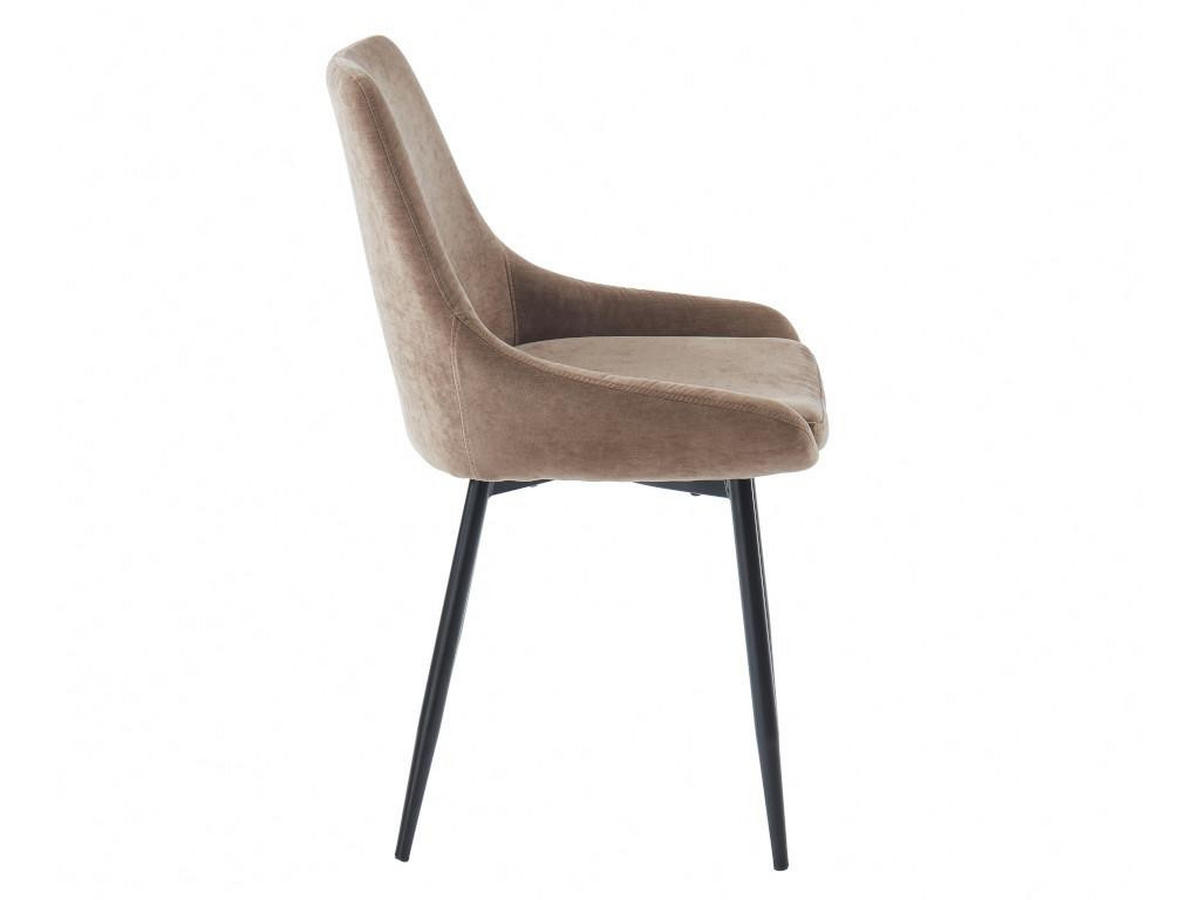 STUHL 2er-Set - Stoff - Braun - MASURIE - Braun, Textil (56/85.5/49cm) - Vente-Unique