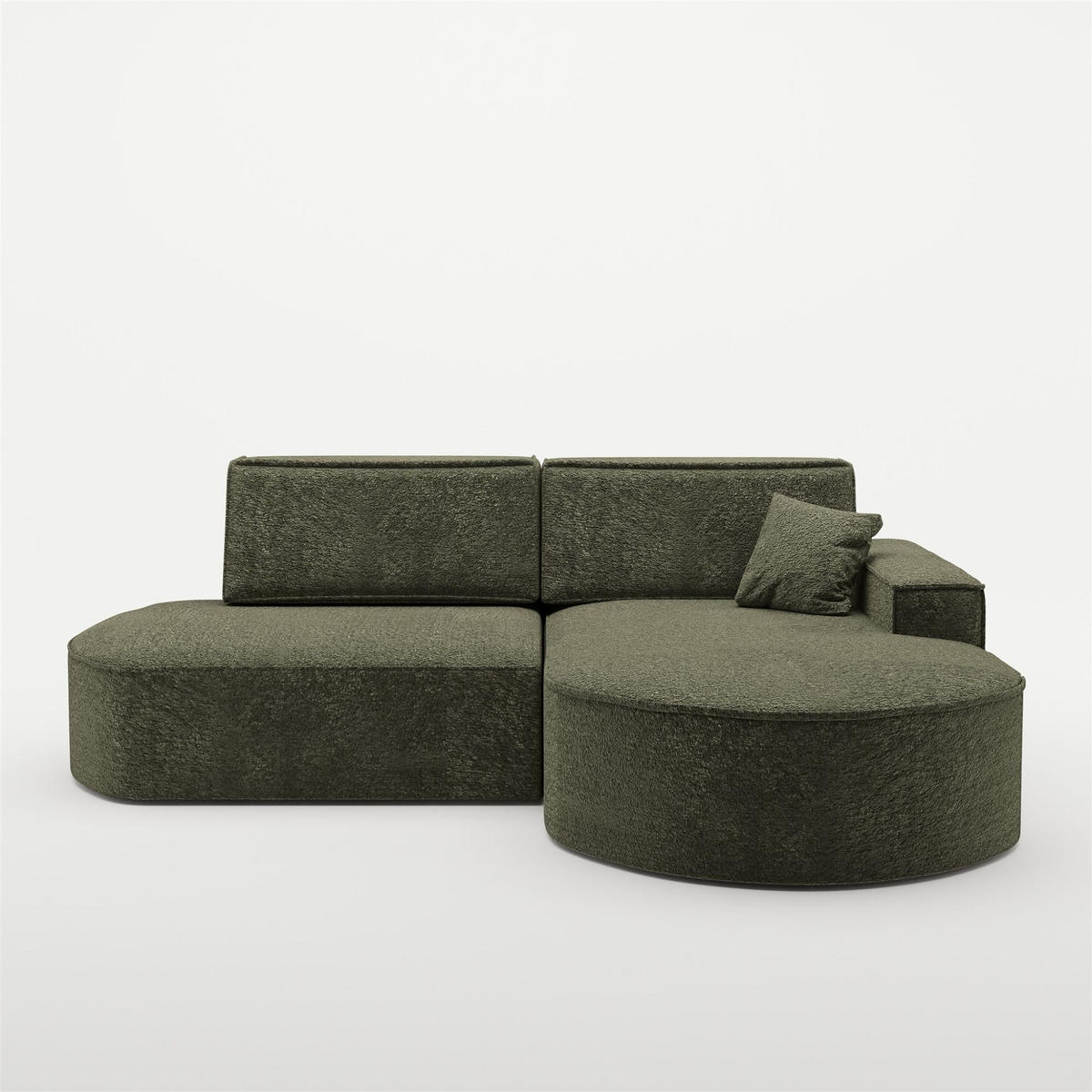 ECKSOFA Venedig Mit Schlaffunktion - Grün, Holzwerkstoff/Textil (278/179cm) - Fun Möbel