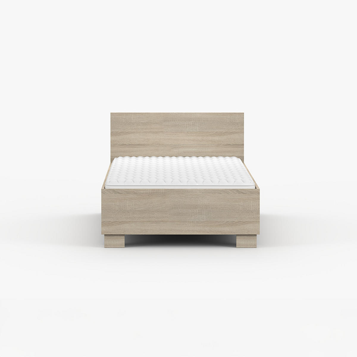 BETT 90×200 JONAS III 36 Sonoma Eiche/Sonoma Eiche - Sonoma Eiche, Holzwerkstoff - imoebel24