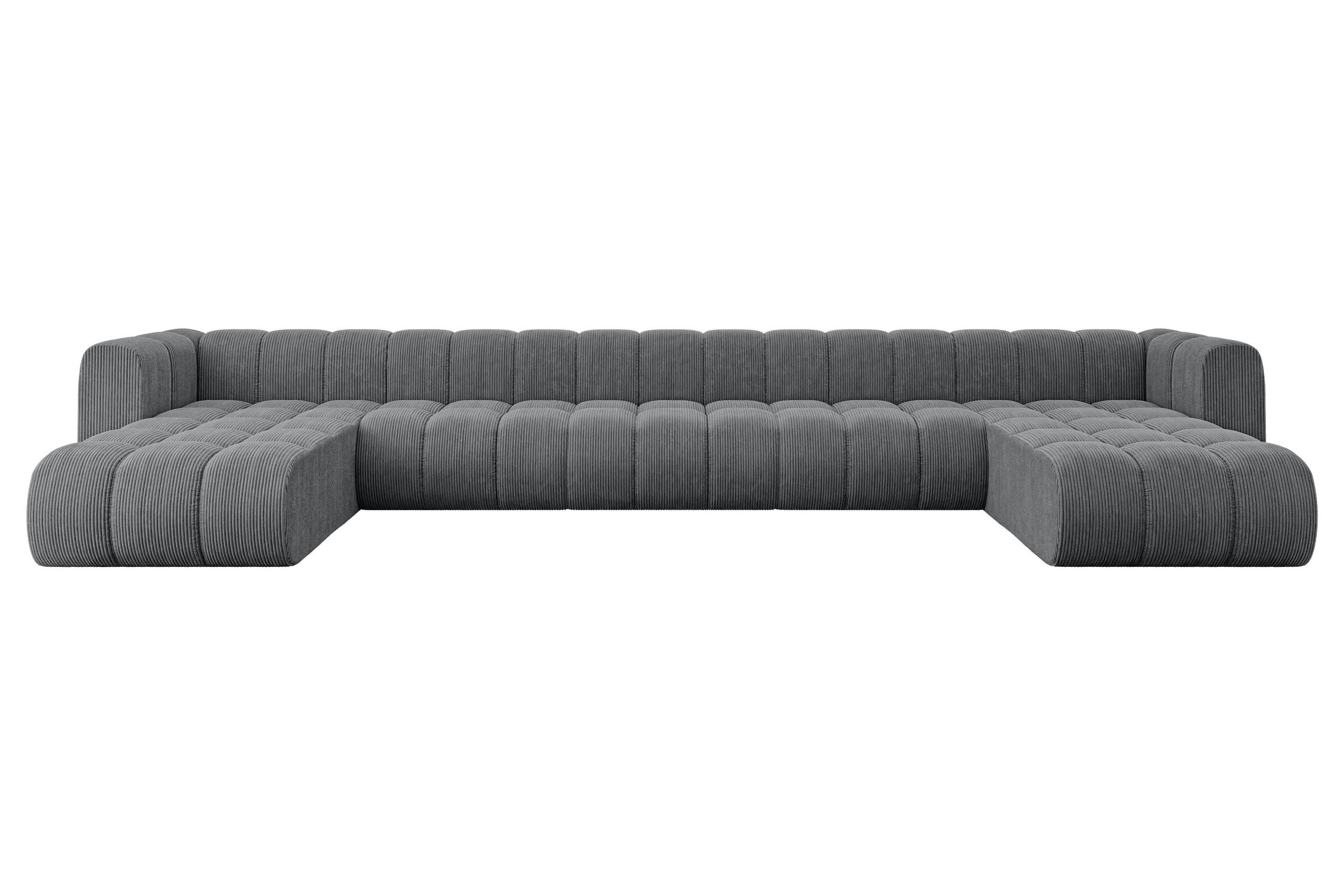 Altdecor Wohnlandschaft Dunkelgrau 501x70x177 cm