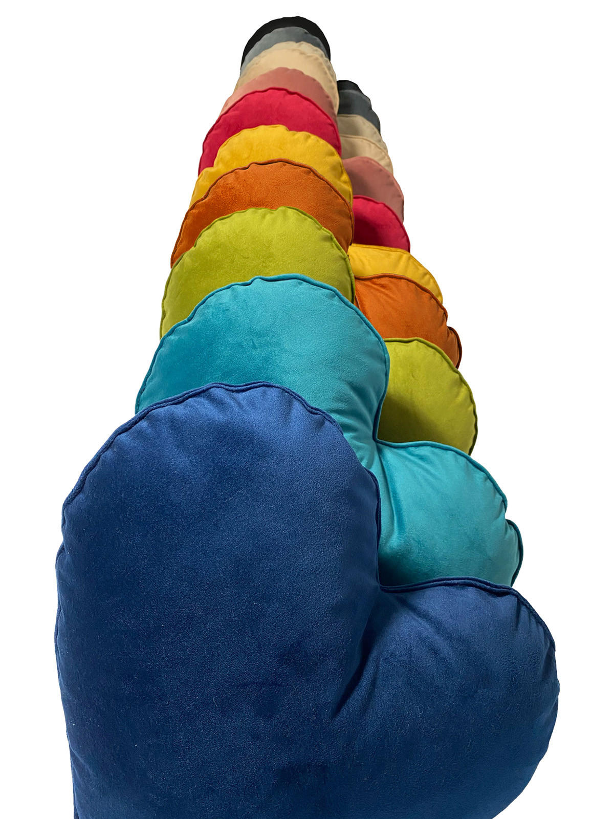 HERZKISSEN Samt&Sonders mai-grün 35x32 cm - Grün, Textil (34/32cm) - beties Heimtextil