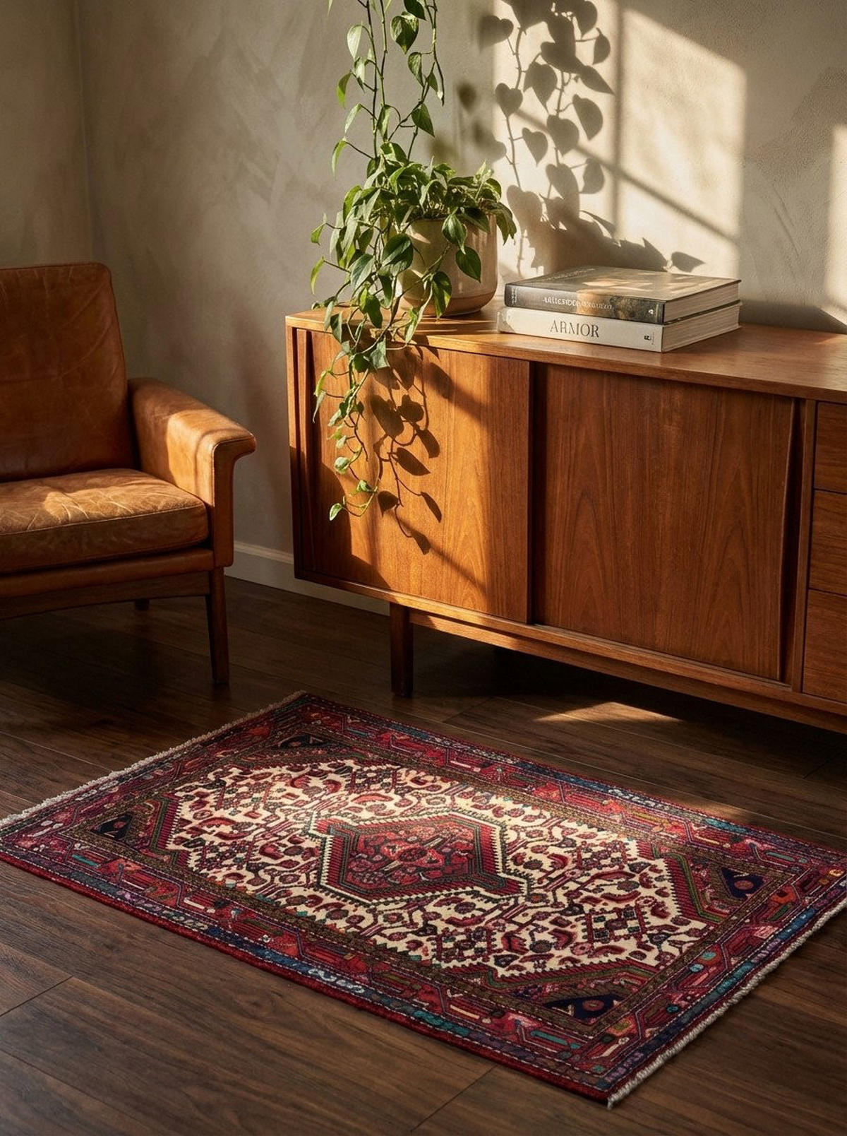 TEPPICH Assadabad Mehrfarbig 128/79 cm Schurwolle - Multicolor, Textil (79/128cm) - Looma