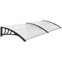 PULTVORDACH Vordach für Haustür 75x195x23 cm 5mm Polycarbonat Alu Transparent - Multicolor, Kunststoff (195/23/75cm) - Outsunny