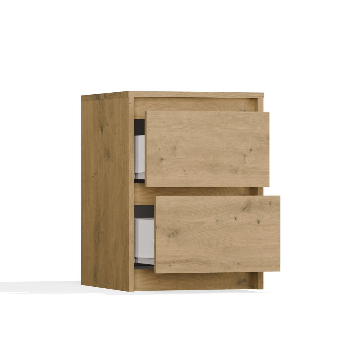 NACHTTISCH KARO K2 - EICHE ARTISAN - Eiche Artisan, Holzwerkstoff (40/55/43cm) - CDF