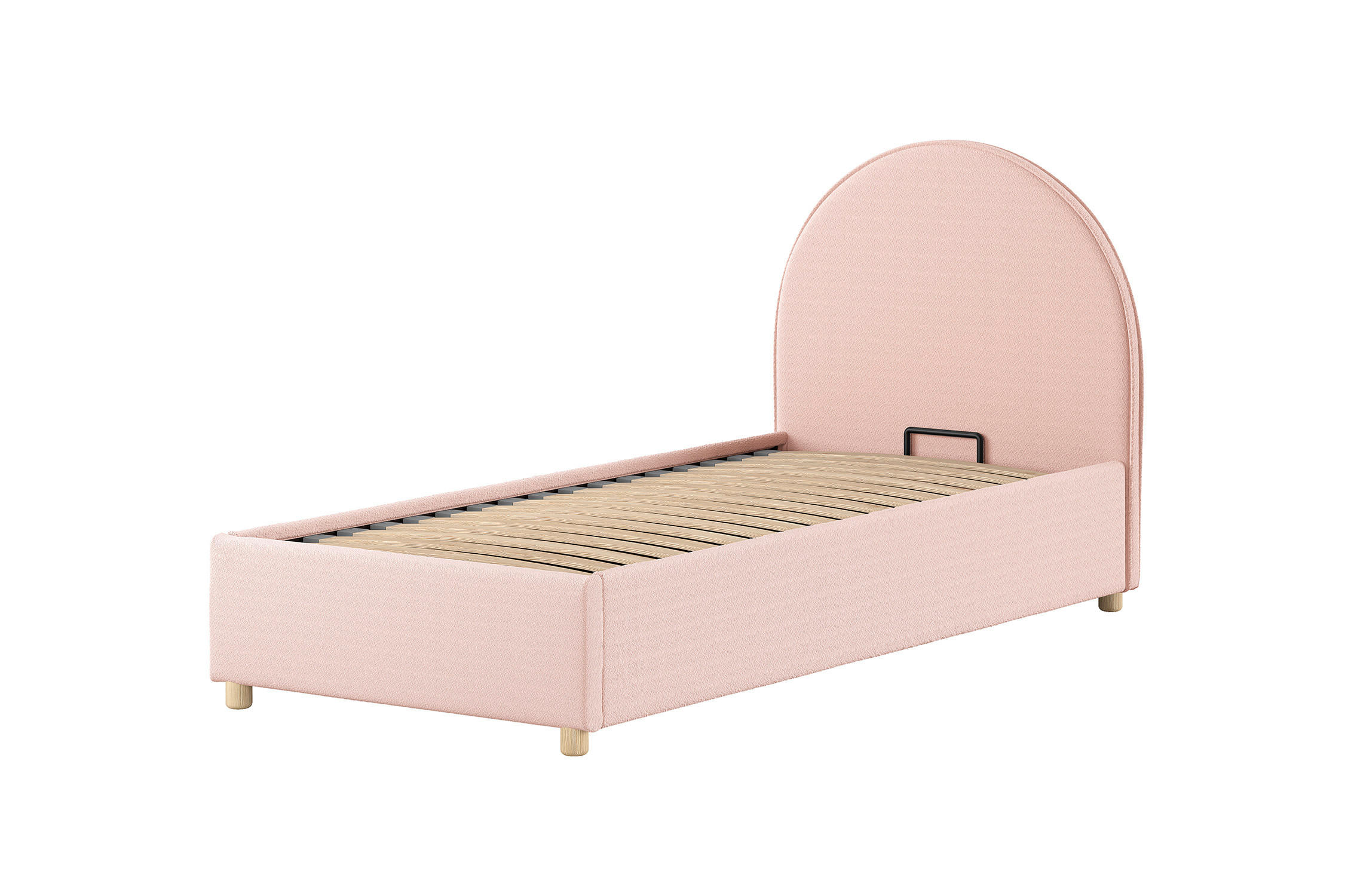 KINDERBETT MOON Rosa 98x214x105 cm - Pink, Holz - FURNLUX