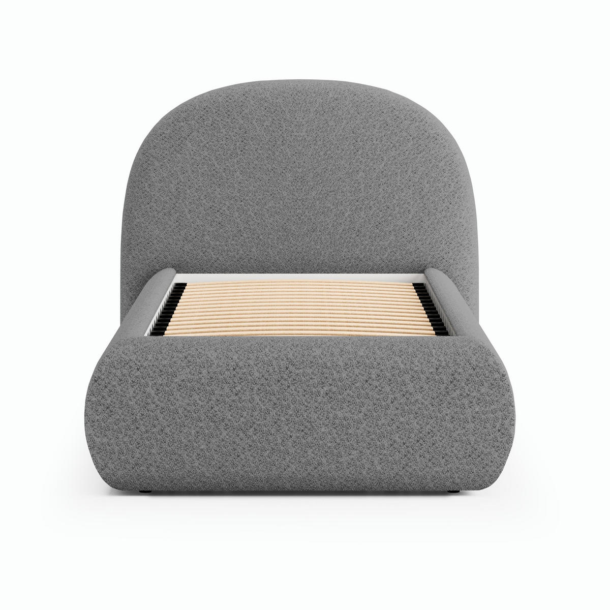 POLSTERBETT Motti 90x200, Einzelbett mit Bettkasten, ohne Matratze, Dunkelgrau - Dunkelgrau, Holzwerkstoff (90/200cm) - Beautysofa