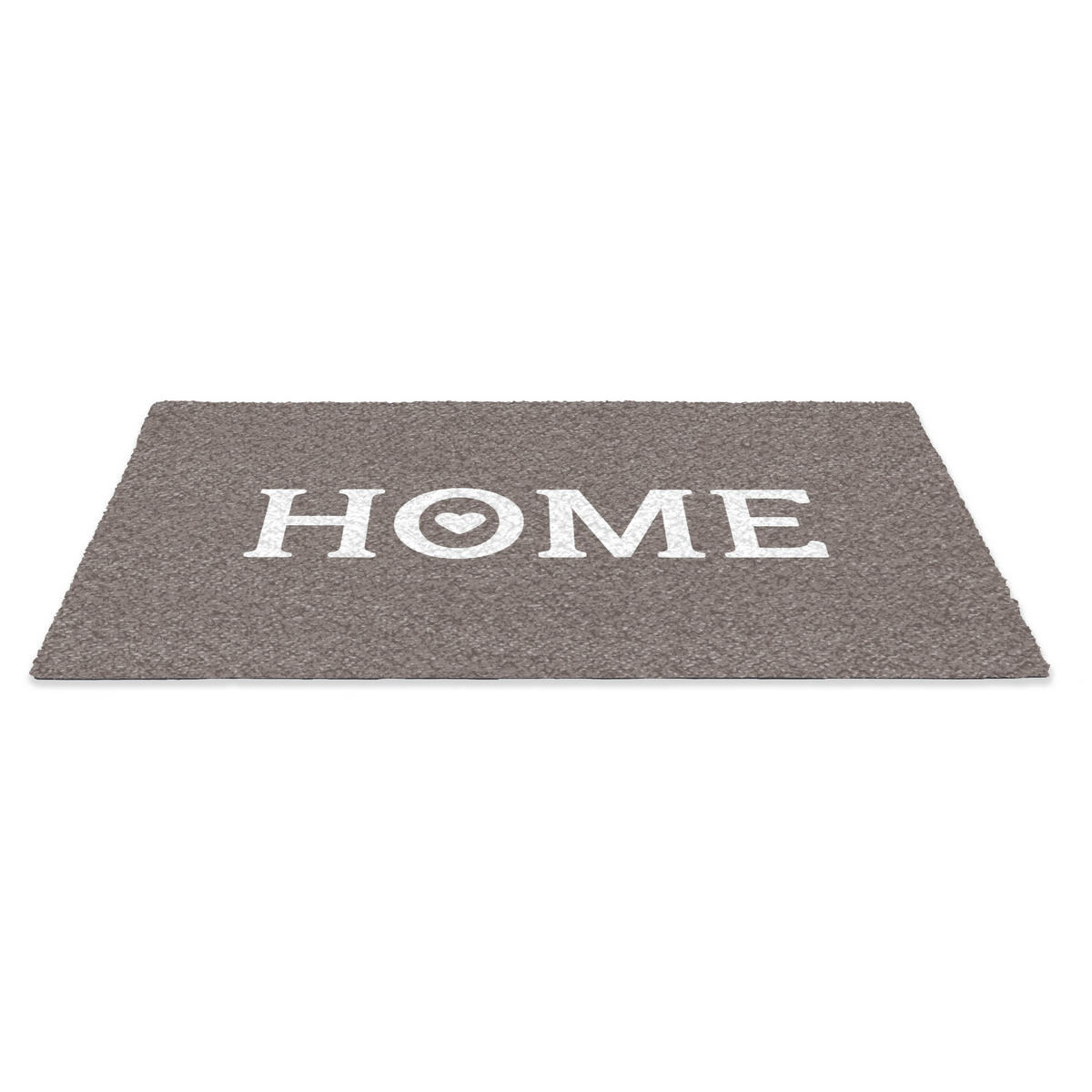 FUSSMATTE Startseite - Text - Taupe Fußabtreter 90x60 cm - Taupe, Kunststoff (90/0.4cm) - MuchoWow
